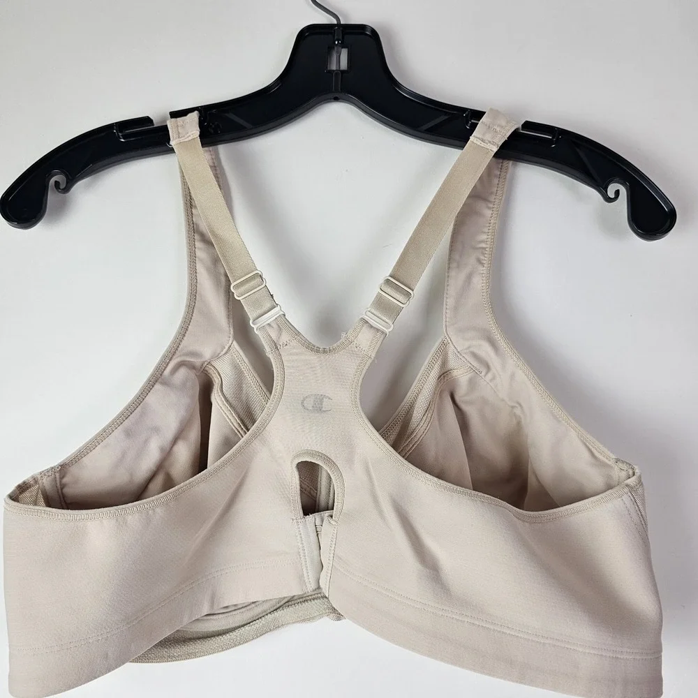 Champion 40C Beige Underwire Racerback Sports Bra Double Dry 1694 Powerback Gym